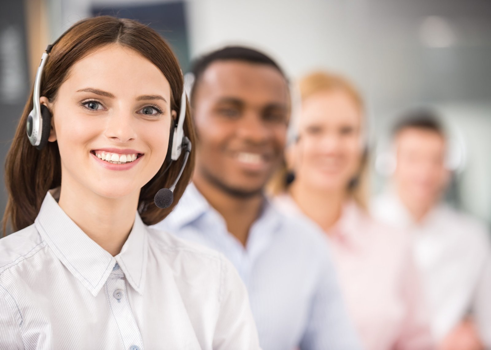 Business IT support team assisting clients with website systems, CRM, and managed IT services